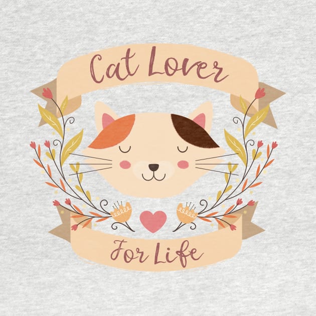 Cat Lover For Life Kitty Banner by LittleBunnySunshine
